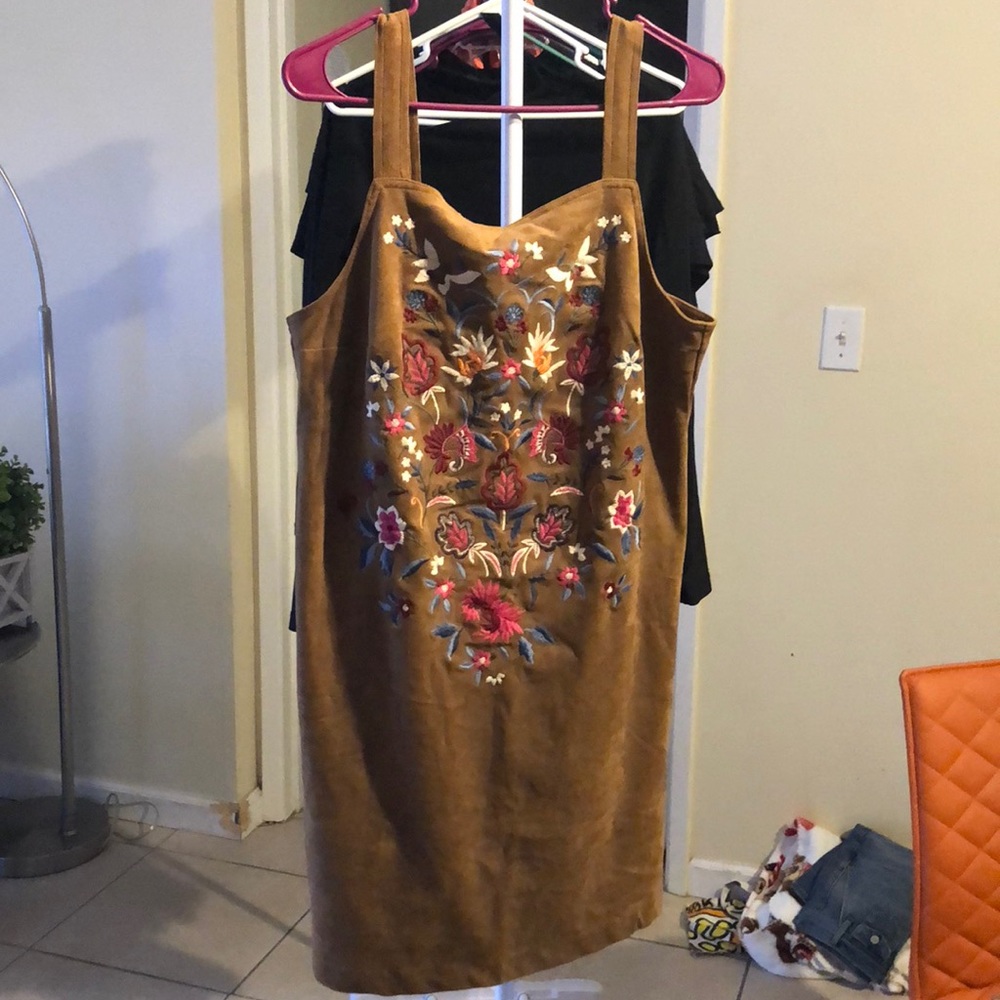 Velvet brown dress